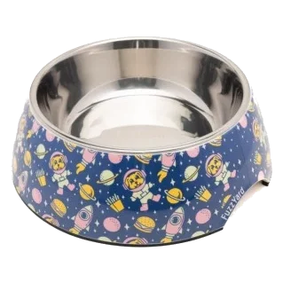 Comedouro antiderrapante para cães FuzzYard Pluto Pup em inox