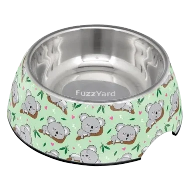 Comedouro para cão em inox FuzzYard Dream Time Koalas 810 ml