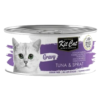 Comida húmida para gatos Kit Cat Gravy atum e biqueirão 70 g