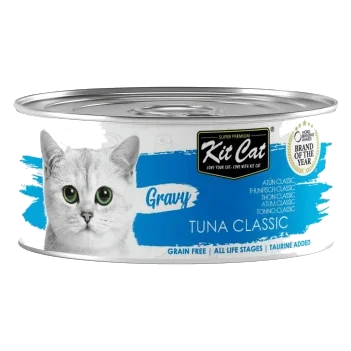 Comida húmida para gatos Kit Cat Gravy atum clássico 70 g