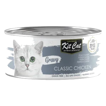 Comida húmida para gatos Kit Cat Gravy frango clássico 70 g