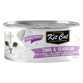 Comida húmida para gatos Kit Cat Toppers atum e dourada em gelatina 80 g