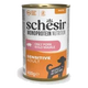 Comida húmida para cães adultos Schesir Monoprotein porco, lata de 400 g