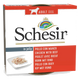 Comida húmida para cães adultos Schesir frango com vaca em gelatina, 150 g