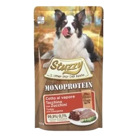 Comida húmida para cães Stuzzy Monoprotein peru e curgete, saqueta de 150 g