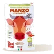 Comida natural para cães Real Bowl de vaca, saqueta de 150 g