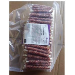 Palitos de coelho para cães, 12 cm, 1 kg