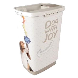 Contentor de ração June para cães, 8,4 l e 23,3 l