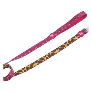 Trela bicolor Dukier Savana para cães, pega em neopreno, T1 e T2