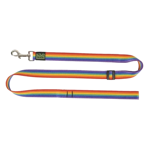 Trela extensível Bub's Rainbow para cães, pequena e grande