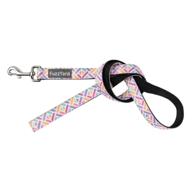Trela para cão FuzzYard Bubblegum Burst em neopreno acolchoado