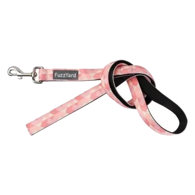 Trela para cão FuzzYard Pink Lemonade em neopreno acolchoado