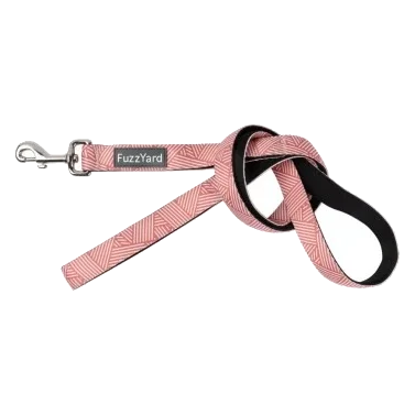 Trela para cão FuzzYard Thornbury Brick Red em neopreno acolchoado