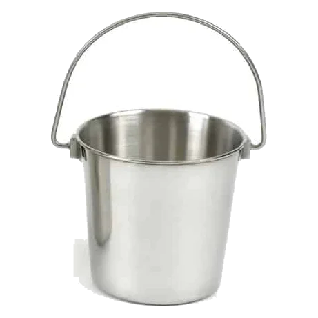 Balde bebedouro em aço inoxidável Classic T1 para cães, 1800 ml