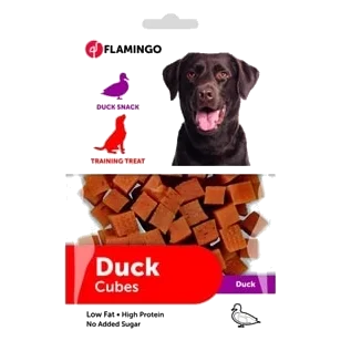 Cubos de pato para cães, 85 g