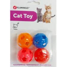 Blister com 4 bolas com guizo para gatos