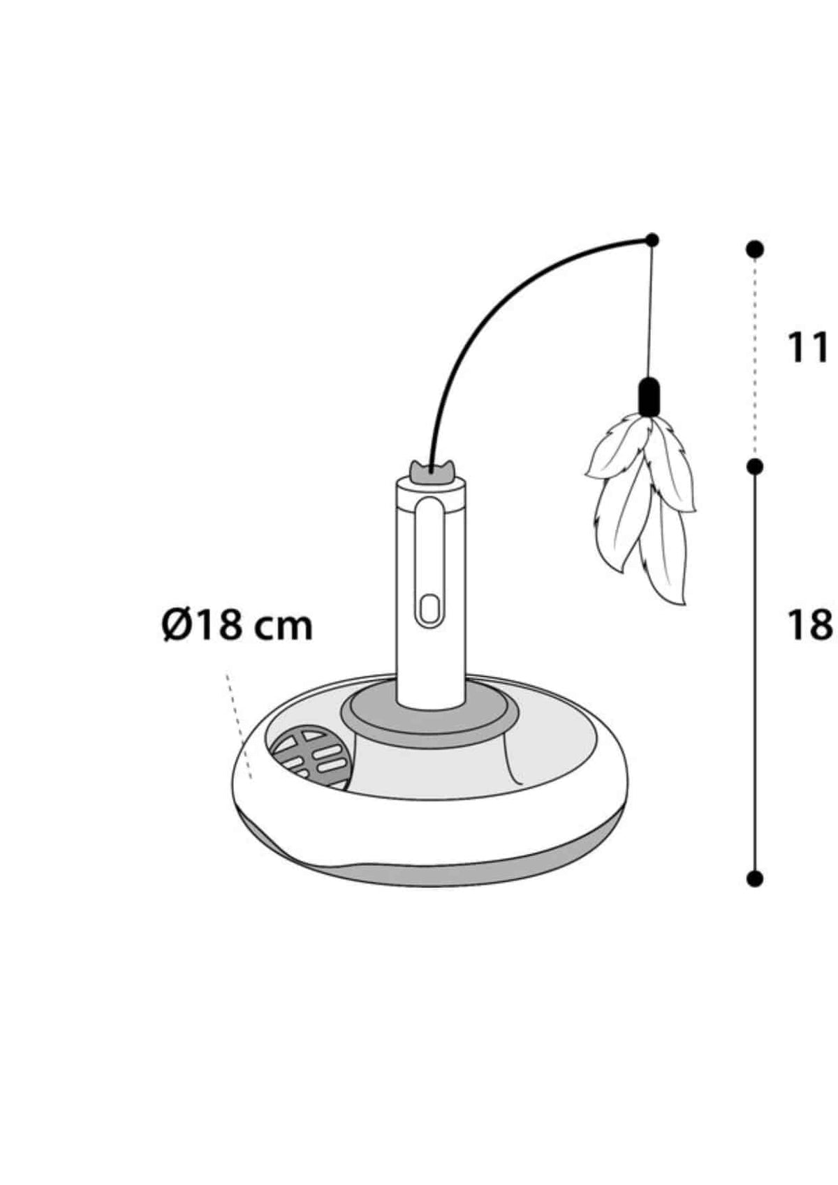 Brinquedo eletrónico Wassima calha com bola, branco – imagem 3
