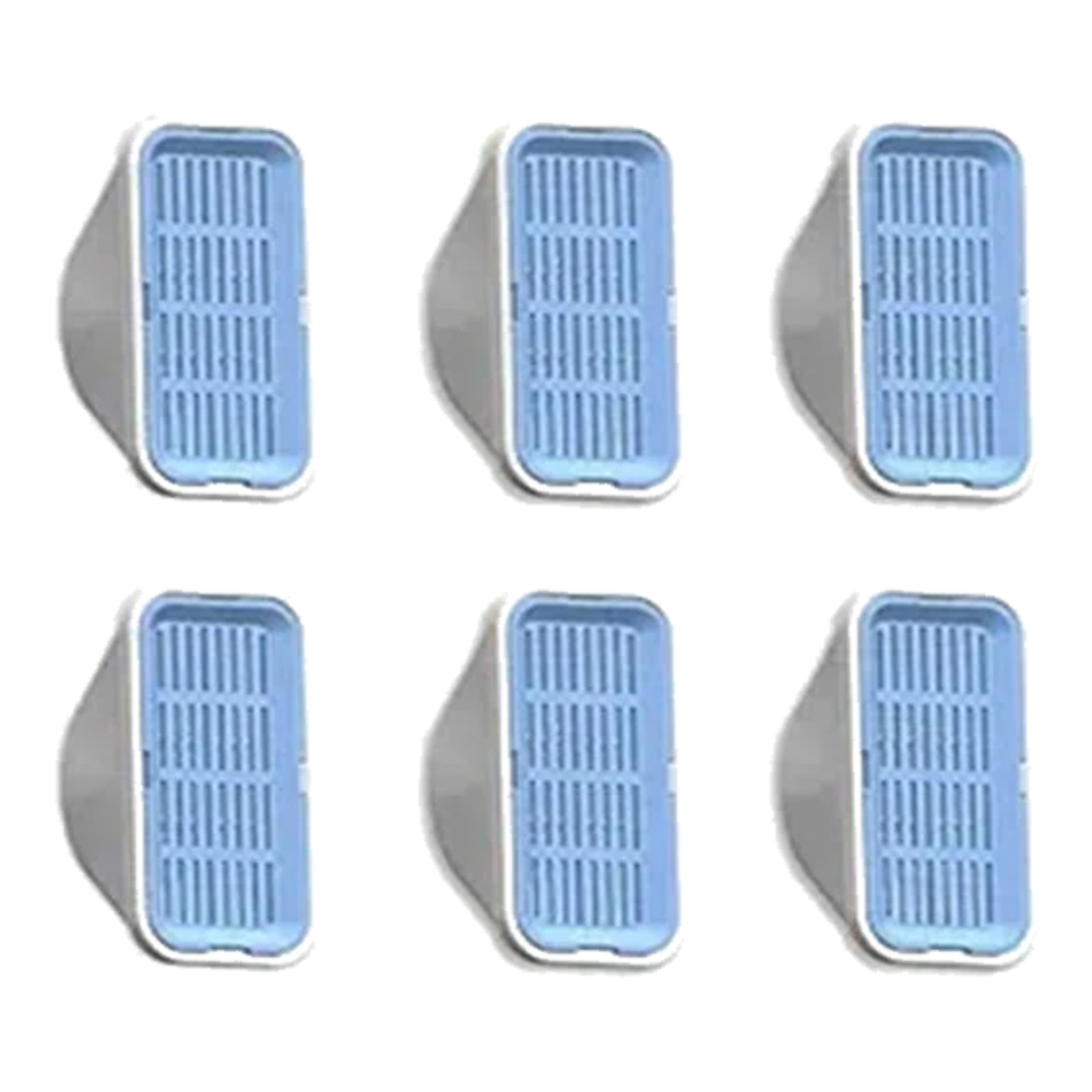 6 filtros de substituição para fonte de água para gatos sem fios de 3,2 L