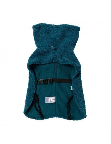 Casaco para cão de gola alta FuzzYard The Cosy, Blue Lagoon (tamanho 1)