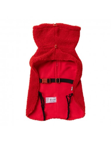 Casaco para cão de gola alta FuzzYard The Cosy, vermelho-cereja (tamanho 1)