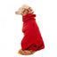 Casaco para cão de gola alta FuzzYard The Cosy, vermelho-cereja (tamanho 1)