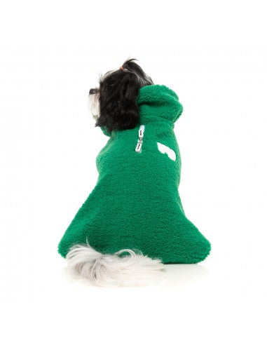 Casaco para cão de gola alta FuzzYard The Snuggle, verde (tamanho 1)
