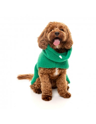 Casaco para cão de gola alta FuzzYard The Snuggle, verde (tamanho 1)