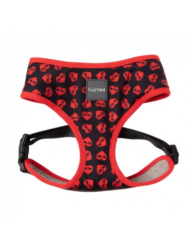 Peitoral respirável para cães FuzzYard Heartbreaker (tamanho L)