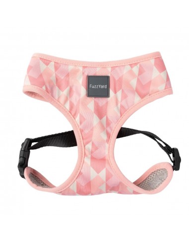 Peitoral para cão em lycra respirável FuzzYard Pink Lemonade