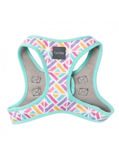 Peitoral step-in para cão FuzzYard Bubblegum Burst respirável