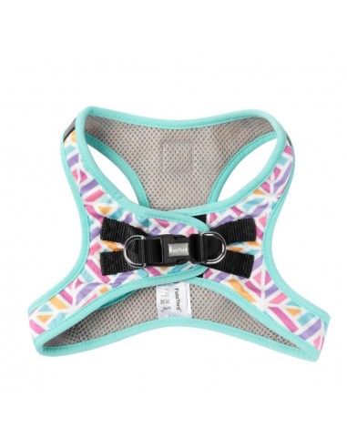 Peitoral step-in para cão FuzzYard Bubblegum Burst respirável