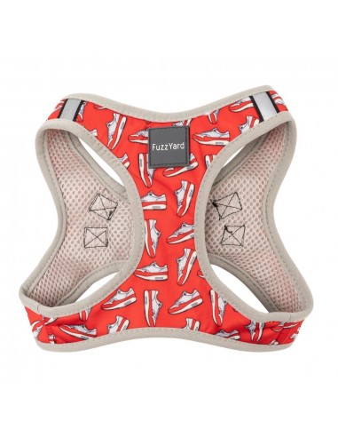 Peitoral step-in para cães FuzzYard Fresh Kicks, respirável e refletor