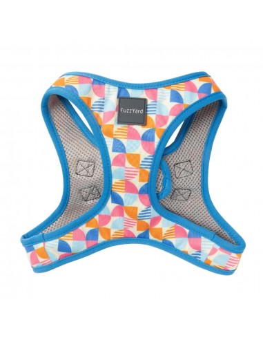 Peitoral step-in para cães FuzzYard Fresh Zest, respirável e refletor