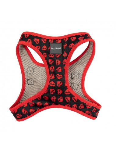 Peitoral step-in para cães FuzzYard Heartbreaker, respirável e refletor