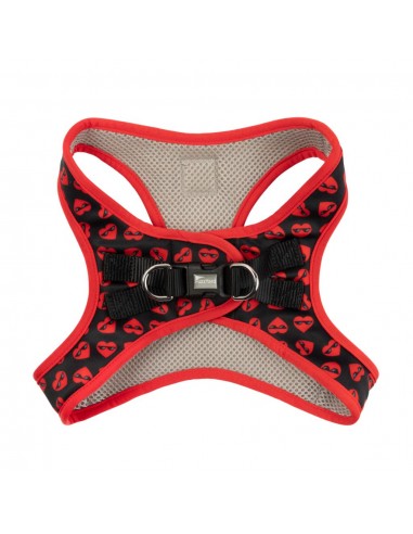 Peitoral step-in para cães FuzzYard Heartbreaker, respirável e refletor