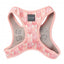 Peitoral step-in para cães FuzzYard Pink Lemonade respirável e refletor
