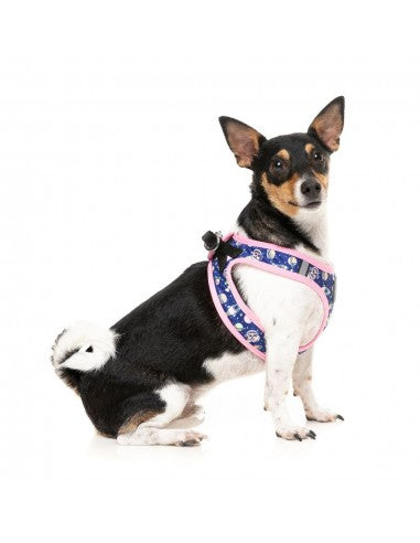 Peitoral step-in para cães FuzzYard Pluto Pup respirável e refletor
