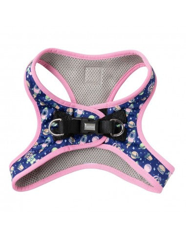 Peitoral step-in para cães FuzzYard Pluto Pup respirável e refletor