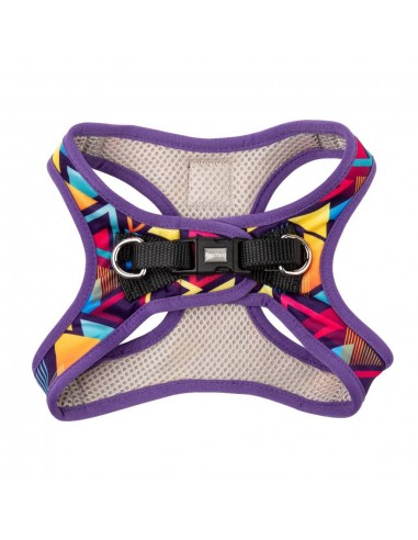 Peitoral step-in para cães FuzzYard Prism respirável e refletor tamanho XL