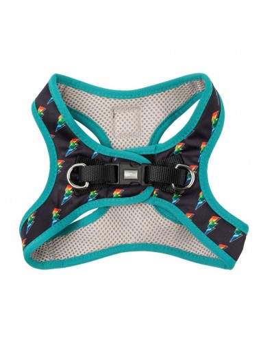Peitoral step-in para cães FuzzYard Volt! respirável e refletor