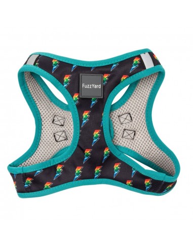 Peitoral step-in para cães FuzzYard Volt! respirável e refletor