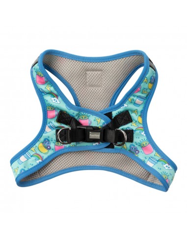 Peitoral step-in para cães FuzzYard Wakey Wakey respirável e refletor