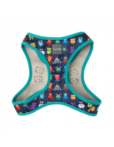 Peitoral step-in para cães FuzzYard Yardsters respirável e refletor