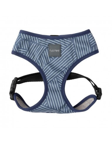 Peitoral para cão em lycra respirável FuzzYard Thornbury Aegean Blue