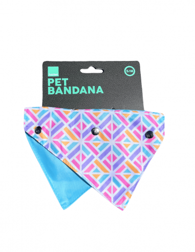 Bandana reversível para cães FuzzYard Bubblegum Burst tamanho S/M