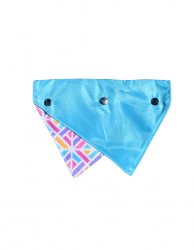 Bandana reversível para cães FuzzYard Bubblegum Burst tamanho S/M