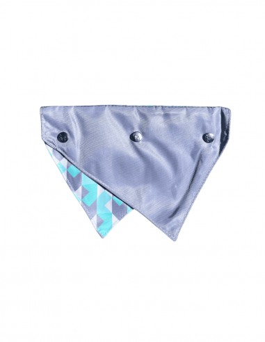 Bandana reversível para cães FuzzYard Mint Fizz, tamanho M/L