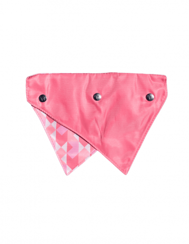 Bandana reversível para cães FuzzYard Pink Lemonade, tamanho M/L
