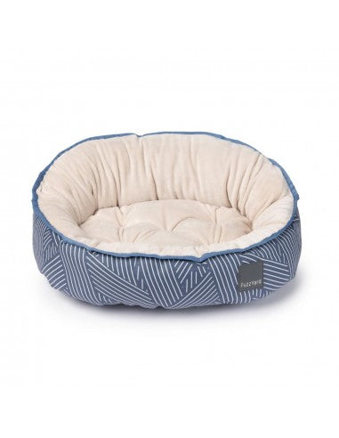 Cama reversível para cães FuzzYard Thornbury Aegean Blue (tamanho M)