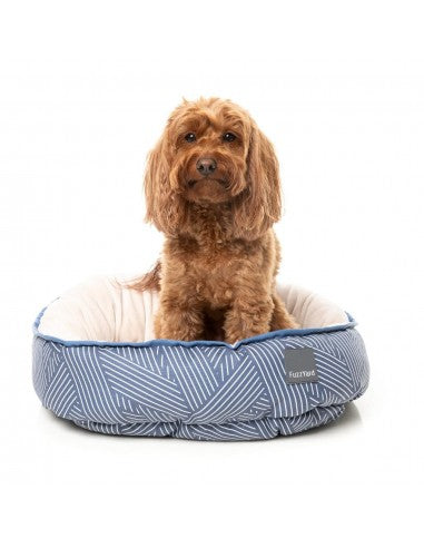 Cama reversível para cães FuzzYard Thornbury Aegean Blue (tamanho M)